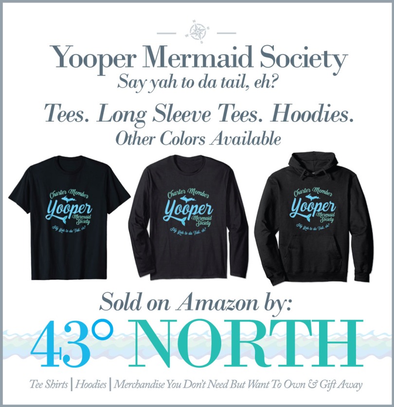 3625 x 375 ad--43 degrees north--amazon--yooper mermaid